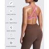 imageAoxjox Womens Workout Sports Bras Fitness Satara Low Impact Bra Yoga Crop TankSpring Crocus