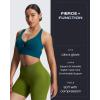 imageAoxjox Womens Workout Sports Bras Twist Front Fitness Training Gym Bra Yoga Crop Lola TankDeep Lagoon