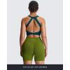 imageAoxjox Womens Workout Sports Bras Twist Front Fitness Training Gym Bra Yoga Crop Lola TankDeep Lagoon