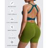 imageAoxjox Womens Workout Sports Bras Twist Front Fitness Training Gym Bra Yoga Crop Lola TankDeep Lagoon