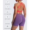 imageAoxjox Womens Workout Sports Bras Twist Front Fitness Training Gym Bra Yoga Crop Lola TankFiery Coral