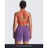 imageAoxjox Womens Workout Sports Bras Twist Front Fitness Training Gym Bra Yoga Crop Lola TankFiery Coral