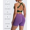 imageAoxjox Womens Workout Sports Bras Twist Front Fitness Training Gym Bra Yoga Crop Lola TankForest Green