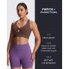 imageAoxjox Womens Workout Sports Bras Twist Front Fitness Training Gym Bra Yoga Crop Lola TankFudge Coffee