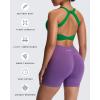 imageAoxjox Womens Workout Sports Bras Twist Front Fitness Training Gym Bra Yoga Crop Lola TankJolly Green