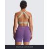 imageAoxjox Womens Workout Sports Bras Twist Front Fitness Training Gym Bra Yoga Crop Lola TankMink