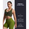 imageAoxjox Womens Workout Sports Bras Twist Front Fitness Training Gym Bra Yoga Crop Lola TankOlive Green
