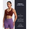imageAoxjox Womens Workout Sports Bras Twist Front Fitness Training Gym Bra Yoga Crop Lola TankRum Raisin