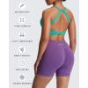 imageAoxjox Womens Workout Sports Bras Twist Front Fitness Training Gym Bra Yoga Crop Lola TankTurquoise