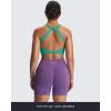 imageAoxjox Womens Workout Sports Bras Twist Front Fitness Training Gym Bra Yoga Crop Lola TankTurquoise