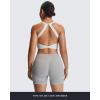 imageAoxjox Womens Workout Sports Bras Twist Front Fitness Training Gym Bra Yoga Crop Lola TankWhite