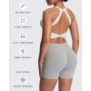 imageAoxjox Womens Workout Sports Bras Twist Front Fitness Training Gym Bra Yoga Crop Lola TankWhite