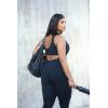 imageAoxjox Workout Seamless Leggings for Women High Waisted Fitness Yoga Contour Sculpt Pants 22quotBlack