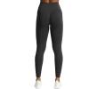 imageAoxjox Workout Seamless Leggings for Women High Waisted Fitness Yoga Contour Sculpt Pants 22quotBlack