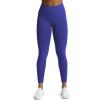 imageAoxjox Workout Seamless Leggings for Women High Waisted Fitness Yoga Contour Sculpt Pants 22quotBluing