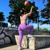 imageAoxjox Workout Seamless Leggings for Women High Waisted Fitness Yoga Contour Sculpt Pants 22quotChive Blossom