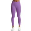 imageAoxjox Workout Seamless Leggings for Women High Waisted Fitness Yoga Contour Sculpt Pants 22quotChive Blossom