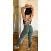 imageAoxjox Workout Seamless Leggings for Women High Waisted Fitness Yoga Contour Sculpt Pants 22quotDark Forest