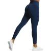 imageAoxjox Workout Seamless Leggings for Women High Waisted Fitness Yoga Contour Sculpt Pants 22quotEstate Blue