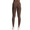imageAoxjox Workout Seamless Leggings for Women High Waisted Fitness Yoga Contour Sculpt Pants 22quotFudge Coffee