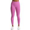 imageAoxjox Workout Seamless Leggings for Women High Waisted Fitness Yoga Contour Sculpt Pants 22quotSpring Crocus
