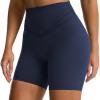 imageAoxjox Siren Workout Biker Shorts for Women Tummy Control High Waisted Hidden Scrunch Athletic Gym Yoga Short 5quot6quot7quotNavy