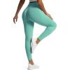 imageAoxjox Workout Seamless Leggings for Women High Waisted Fitness Yoga Contour Sculpt Pants 22quotBlue Turquoise
