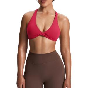 imageAoxjox Womens Workout Sports Bras Fitness Satara Low Impact Bra Yoga Crop TankLove Potion