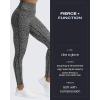 imageAoxjox High Waisted Workout Leggings for Women Trinity Yoga Pants 265quotBlackness Dot Printrun Small