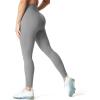 imageAoxjox High Waisted Workout Leggings for Women Trinity Yoga Pants 265quotA Grey