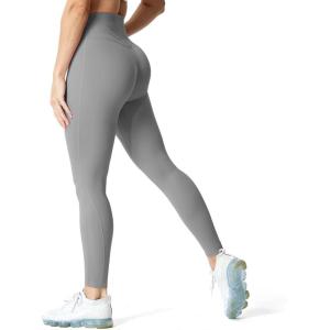 imageAoxjox High Waisted Workout Leggings for Women Trinity Yoga Pants 265quotA Grey