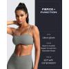 imageAoxjox Womens Define Sculpt Bandeau Bras Workout Curved Training Fitness Running Yoga Crop TankGrey