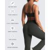 imageAoxjox Womens Define Sculpt Bandeau Bras Workout Curved Training Fitness Running Yoga Crop TankIron Grey