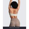 imageAoxjox Womens Define Sculpt Bandeau Bras Workout Curved Training Fitness Running Yoga Crop TankMink