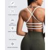 imageAoxjox Womens Workout Sports Bras Fitness Amor Low Impact Bra Yoga Crop TankA White