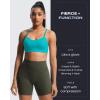 imageAoxjox Womens Workout Sports Bras Fitness Amor Low Impact Bra Yoga Crop TankCascade Blue
