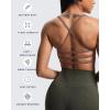 imageAoxjox Womens Workout Sports Bras Fitness Amor Low Impact Bra Yoga Crop TankFudge Coffee