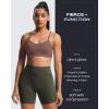 imageAoxjox Womens Workout Sports Bras Fitness Amor Low Impact Bra Yoga Crop TankFudge Coffee