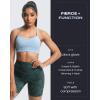 imageAoxjox Womens Workout Sports Bras Fitness Amor Low Impact Bra Yoga Crop TankLight Blue