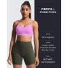 imageAoxjox Womens Workout Sports Bras Fitness Amor Low Impact Bra Yoga Crop TankLilac Purple