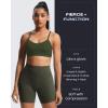 imageAoxjox Womens Workout Sports Bras Fitness Amor Low Impact Bra Yoga Crop TankOlive Green