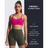 imageAoxjox Womens Workout Sports Bras Fitness Amor Low Impact Bra Yoga Crop TankRose Red