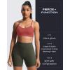 imageAoxjox Womens Workout Sports Bras Fitness Amor Low Impact Bra Yoga Crop TankRust Red