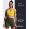imageAoxjox Womens Workout Sports Bras Fitness Amor Low Impact Bra Yoga Crop TankVibrant Yellow