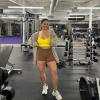 imageAoxjox Womens Workout Sports Bras Fitness Amor Low Impact Bra Yoga Crop TankVibrant Yellow