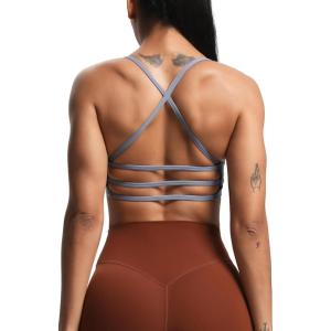 imageAoxjox Womens Workout Sports Bras Fitness Amor Low Impact Bra Yoga Crop TankLazuli