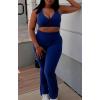 imageAoxjox Flare Leggings for Women Trinity Tummy Control High Waisted Wide Leg Yoga Pants 29quot31quot33quotBellwether Blue