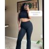 imageAoxjox Flare Leggings for Women Trinity Tummy Control High Waisted Wide Leg Yoga Pants 29quot31quot33quotBlack