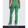 imageAoxjox Flare Leggings for Women Trinity Tummy Control High Waisted Wide Leg Yoga Pants 29quot31quot33quotBottle Green