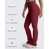 imageAoxjox Flare Leggings for Women Trinity Tummy Control High Waisted Wide Leg Yoga Pants 29quot31quot33quotBurgundy